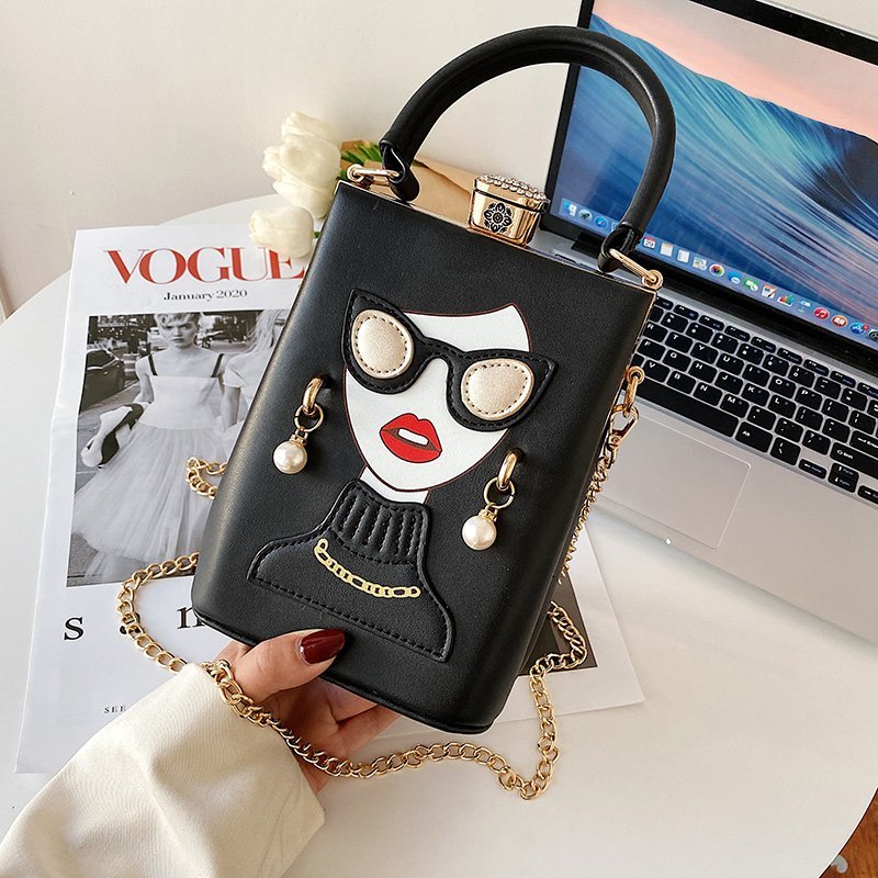 Evening Bag Women Luxury Acrylic Chain Handle Bucket Bags Box Ins Tote Hand bagMessenger Bag Fashion Crossbody Clutch Banquet
