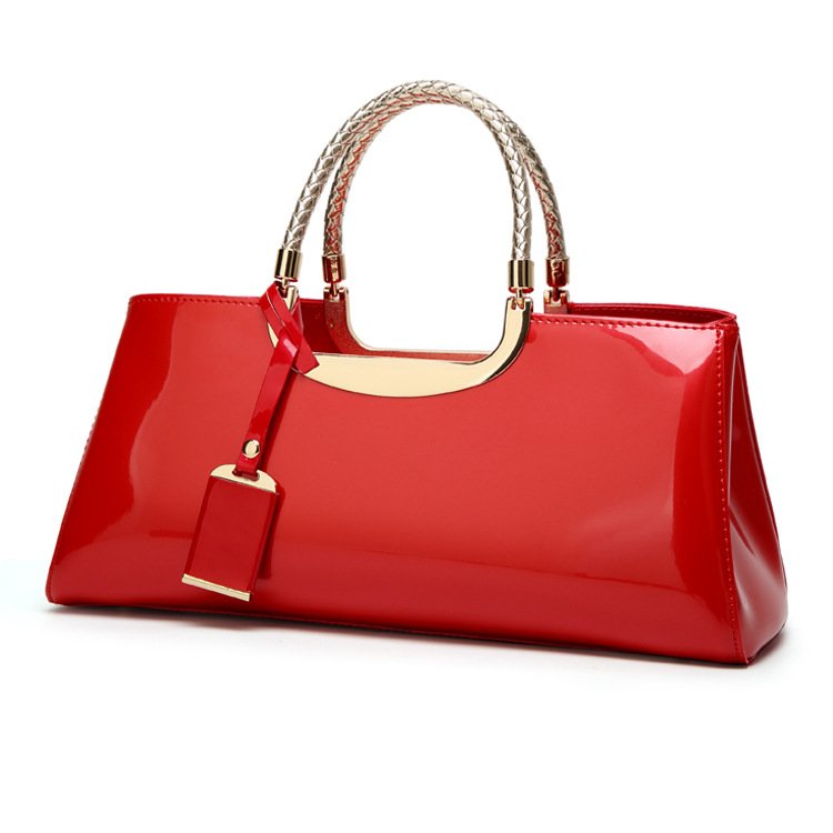 Fashion women party clutch dinner bag with round metal handle