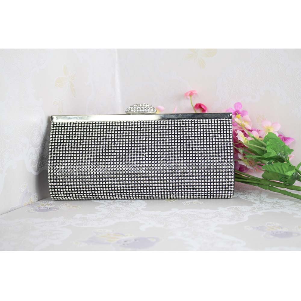 Ladies Party Diamond-studded Shiny Shoulder Diagonal Clutch Wrist Bag Handbag for Women Wholesale Rhinestone Evening Bag