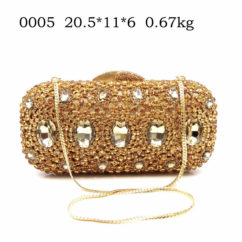 New Design Handmade Custom luxury lady rhinestone clutch evening bag