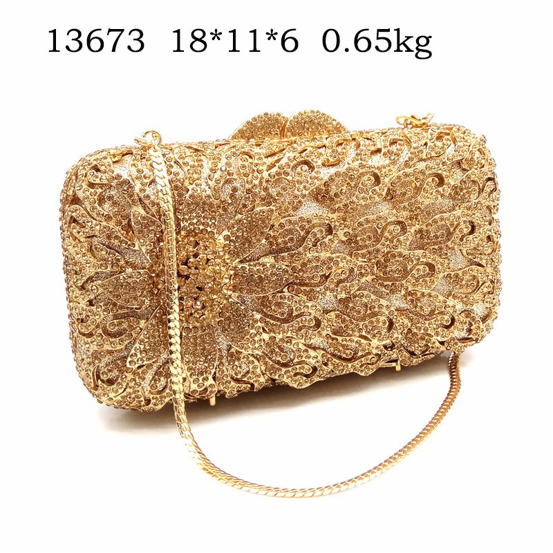 New Design Handmade Custom luxury lady rhinestone clutch evening bag