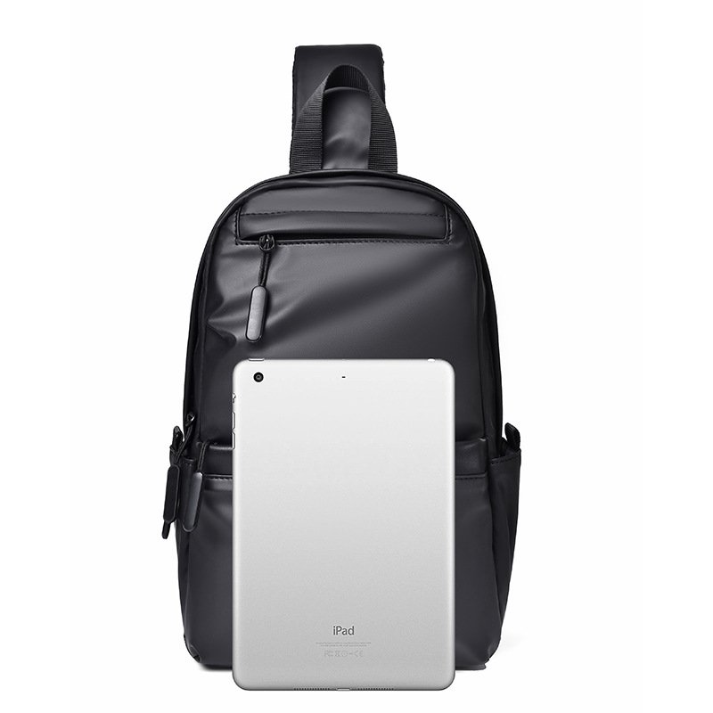 CALDIVO New Style USB charging Port Waterproof Wear Resistant Anti Theft Sling Single Shoulder Crossbody Chest Bag