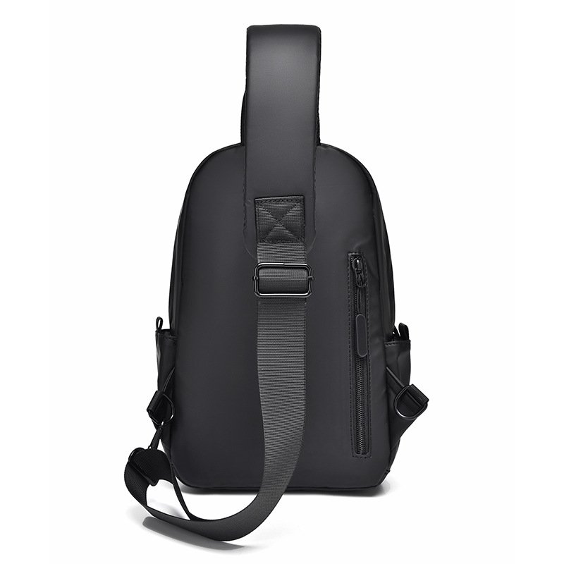CALDIVO New Style USB charging Port Waterproof Wear Resistant Anti Theft Sling Single Shoulder Crossbody Chest Bag