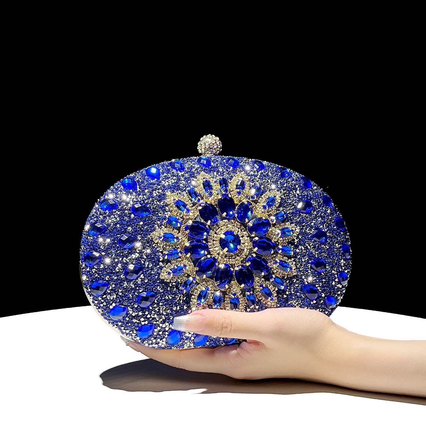Luxury diamond clutch bag evening bags fashion rhinestones wedding bags for chain women's clutches
