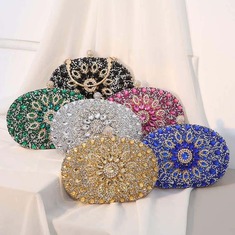Luxury diamond clutch bag evening bags fashion rhinestones wedding bags for chain women's clutches