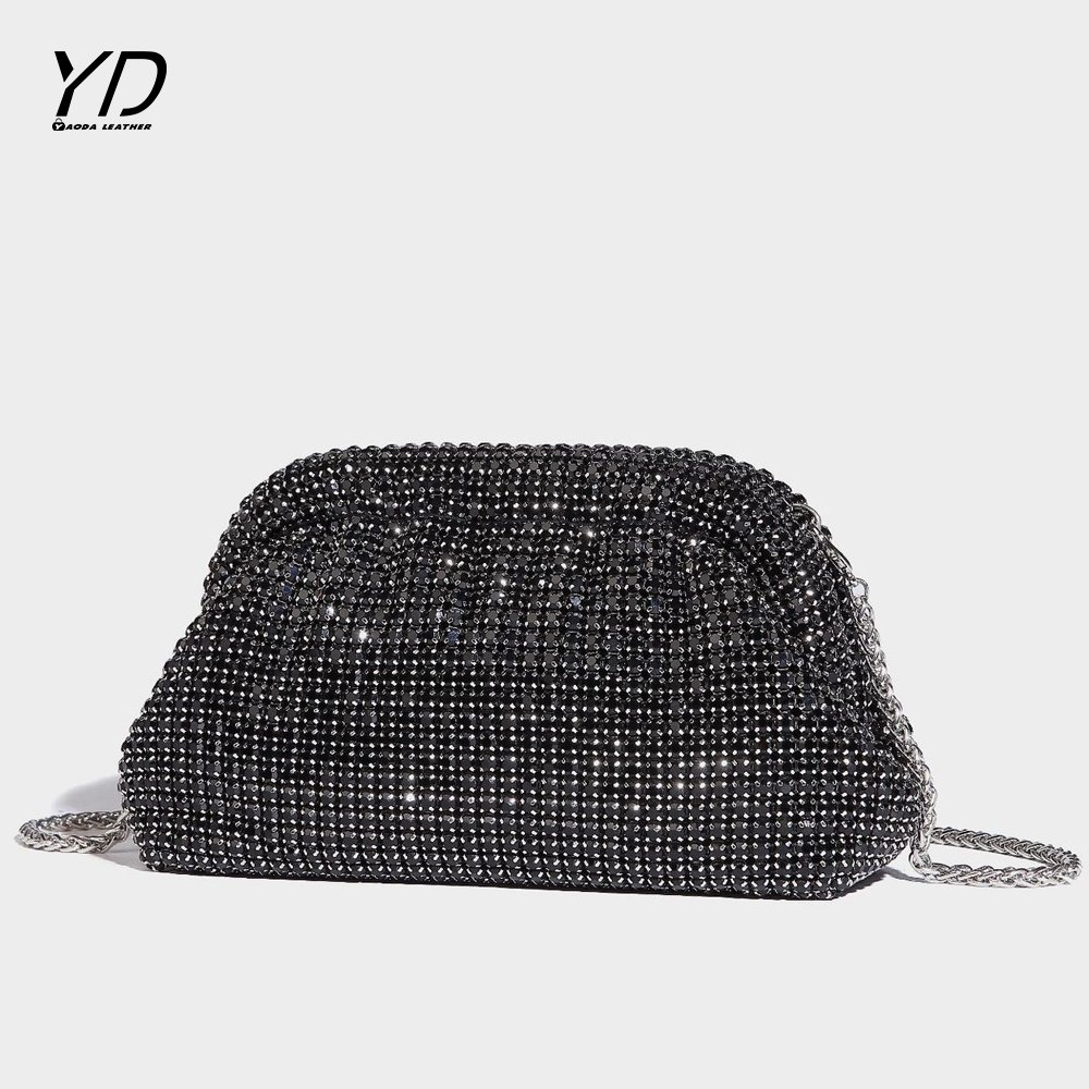 New Arrival Luxury Designer Evening Bag for Women Rhinestones Clutch Purse with Handle Shoulder and Banquet Purse