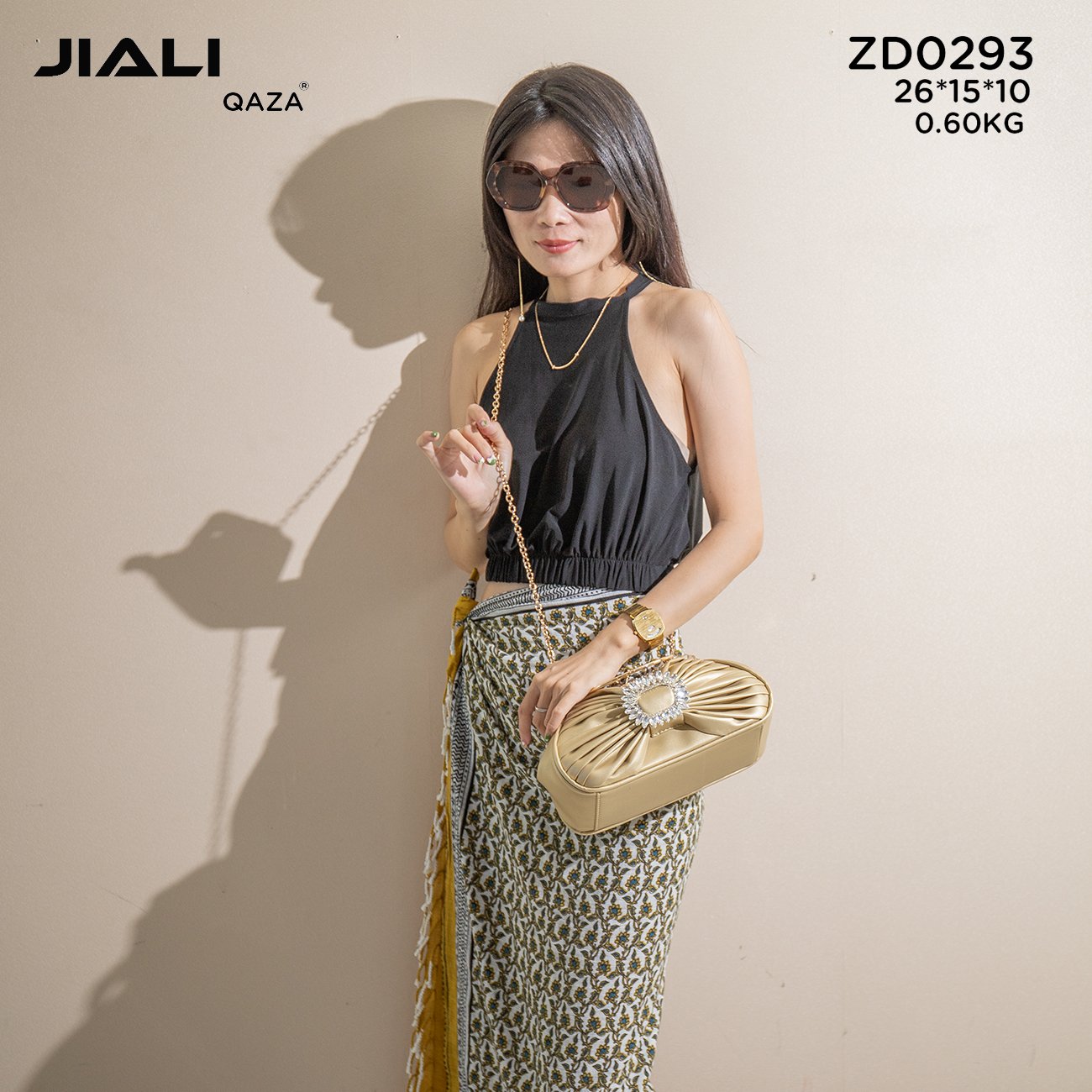 QAZA hot selling party luxury ladies hand bags 2023 new fashion trending Rhinestone design women evening bags casual sac soiree