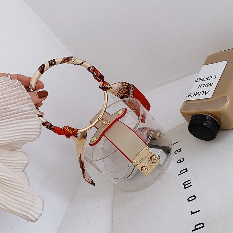 Women Lovely Clear Square Box Clutch Handbags Acrylic Transparent Shoulder Crossbody Purse Party Dinner Evening bag
