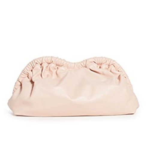 New Arrival Wholesale Women Evening Bags Yellow Lambskin Cloud Bags Pleated Clutch Bags