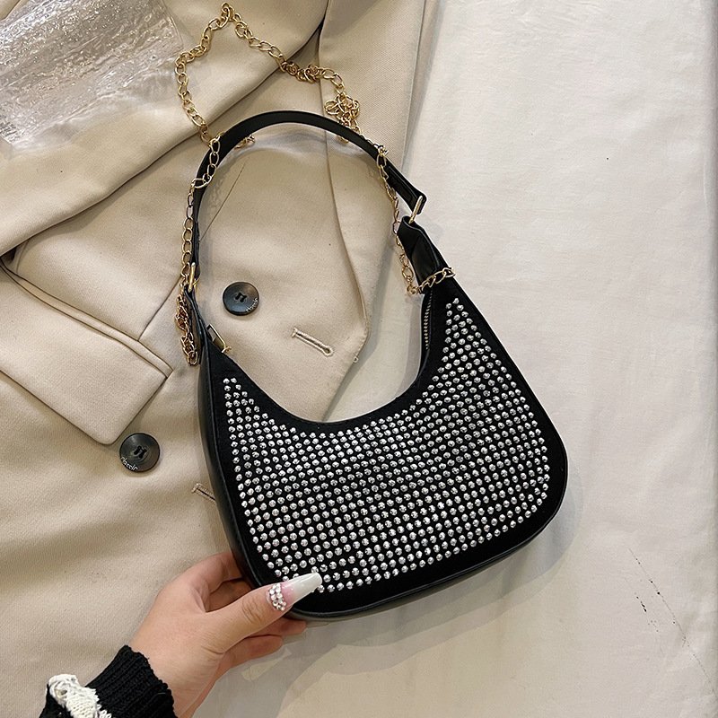 Designer Women's Full Rhinestones Woman Bags Crossbody Shoulder Bag Evening Shinny Crystal Clutch Purse And Handbags
