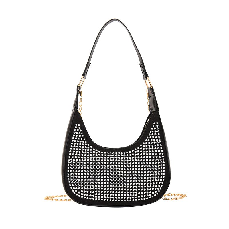 Designer Women's Full Rhinestones Woman Bags Crossbody Shoulder Bag Evening Shinny Crystal Clutch Purse And Handbags