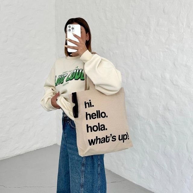 Stylish Eco Friendly Recycled Bag with Versatile Pocket, Ideal for Everyday Casual, Beach Outings, and Travel Adventures