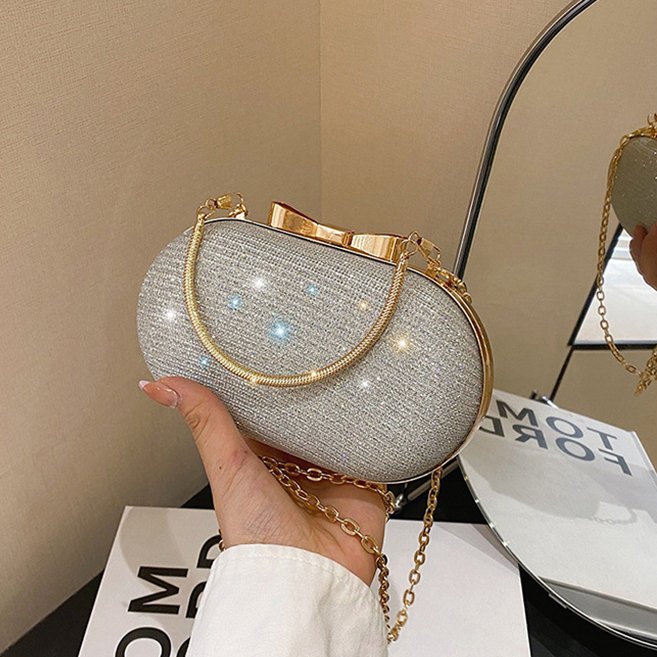Wholesale rhinestone shoulder bag fashion luxury ladies chain bags women rhinestone clutch evening bags 2023