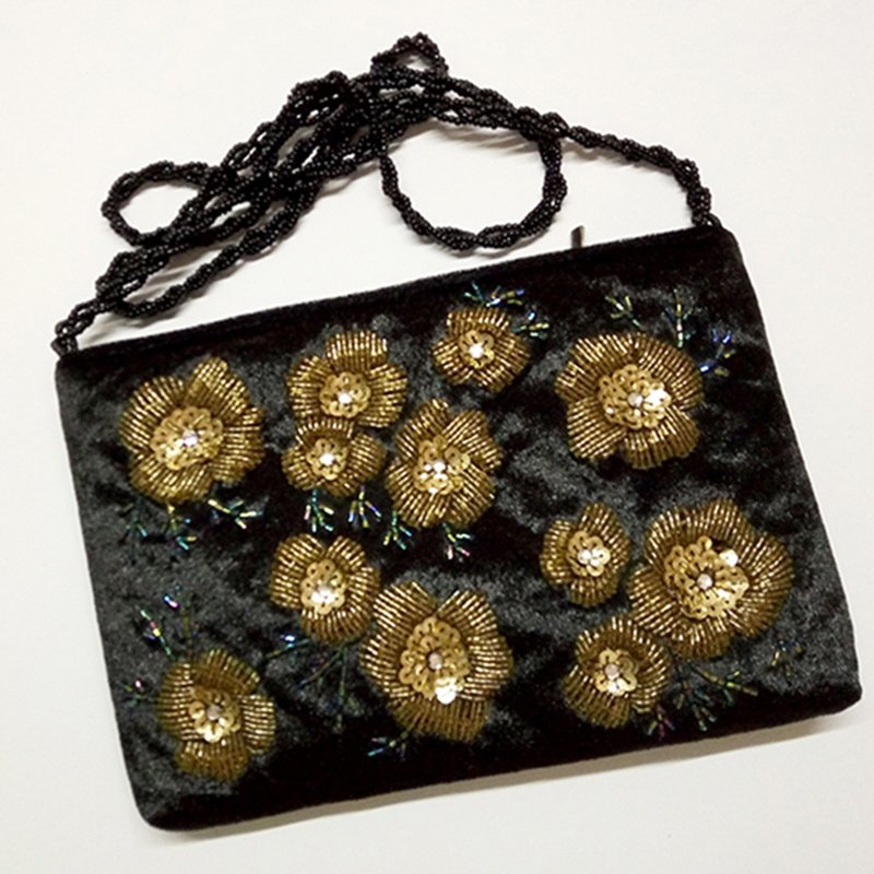 Hand make full flower women luxury bling party purse fashion ladies floral crystal beaded clutch evening bag ladies