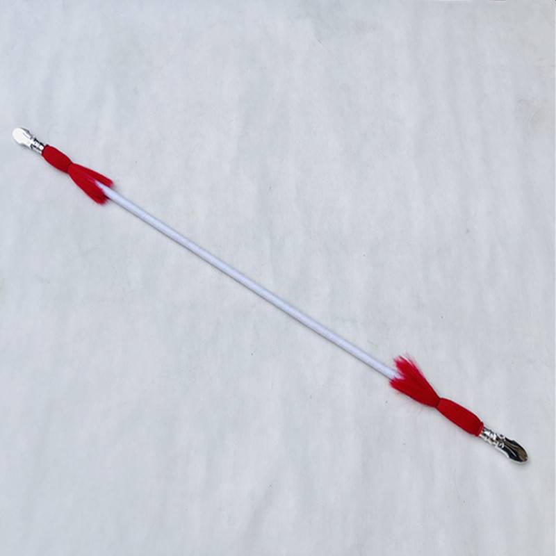 Drama Flower Gun Rush Red Guns Peking Opera props Children's Double -headed Dance Knife Martial Arts Martial Arts Gun Red Sakura Gun