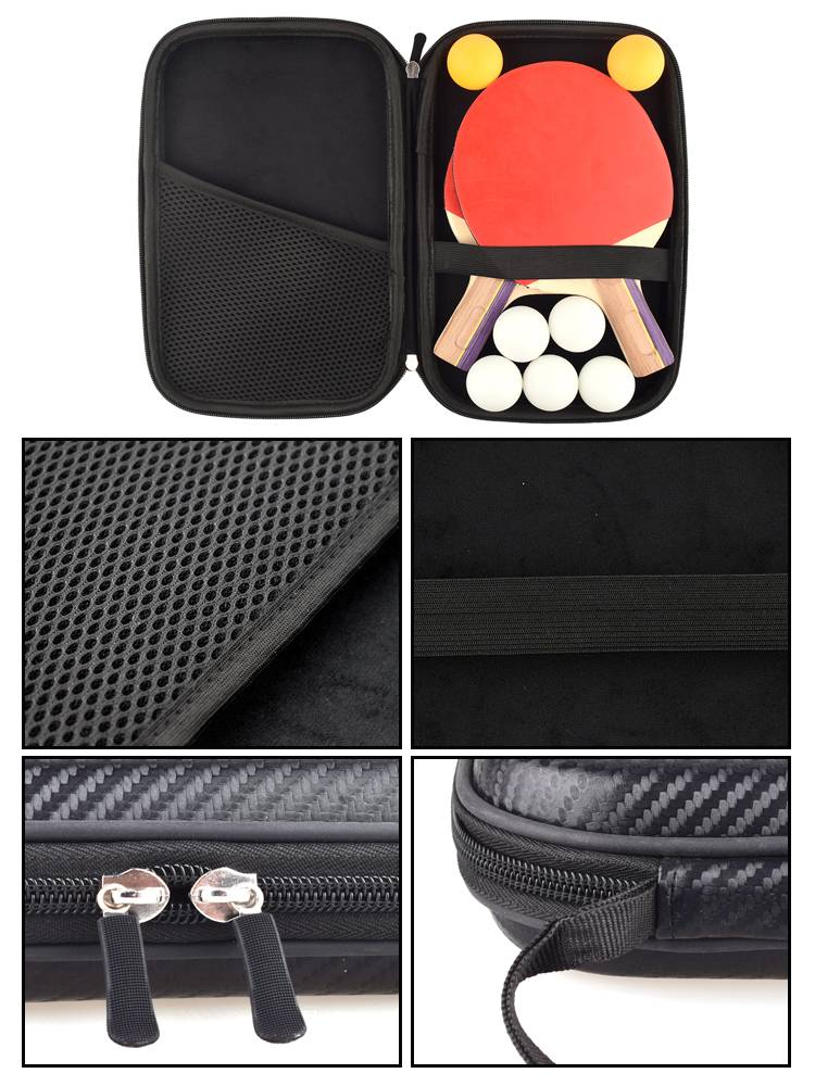 Square table tennis bag table tennis racket bag table tennis racket hard shell large capacity portable durable factory customization