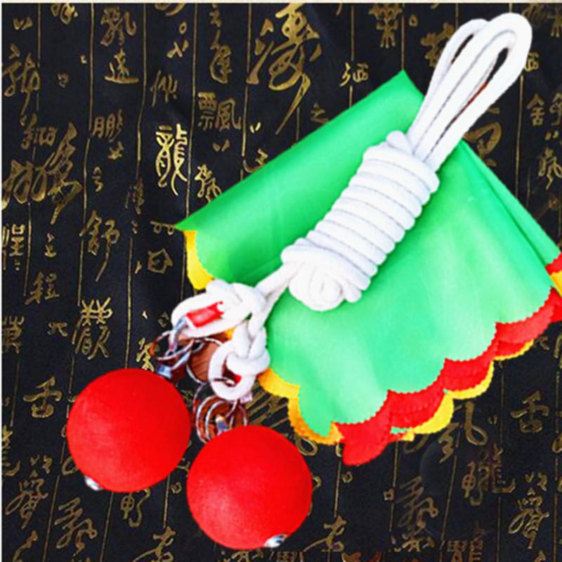 Martial Arts Meteor Hammer Hammer Mind Rubber Plaza Dance Mid -Elderly Fitness Double Ball Ball Nine -Festival Plus Practice Training Rope Baijiabuki