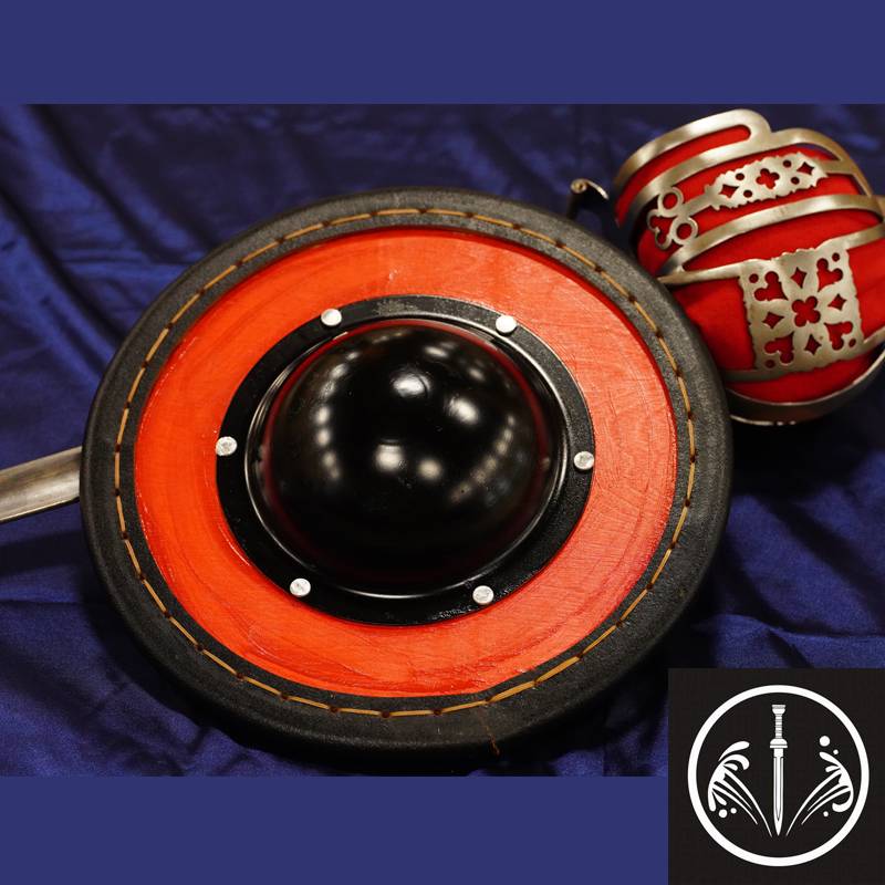 HEMA Bing Steel Sword Small Circle Shield Buckler Bologna i33 small round shield protective gear