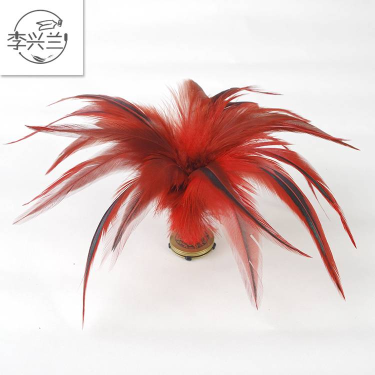 New product , handmade old copper coin chicken feathers, cowhide bottom ancient money chicken feathers, pupa, stable kick
