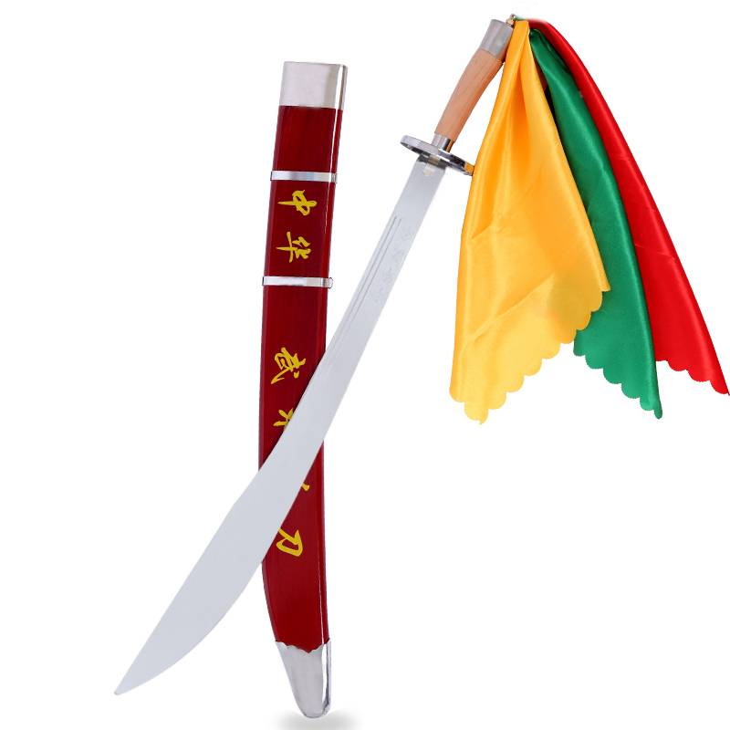 Taiji knife Chinese martial arts knife performance knife soft knife high -end fitness knife adult children's flower knife is not opened