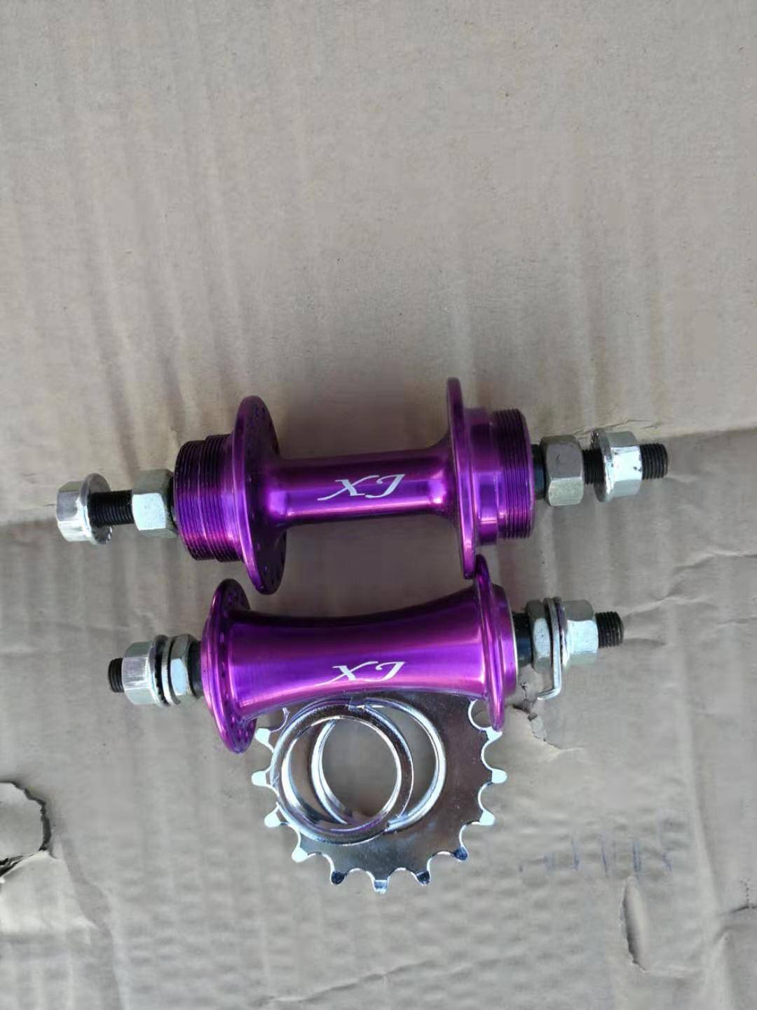 Dead flying small ears retro XJ aluminum alloying flower drum solid teeth real dead fly ride double flywheel 32 hole xj big ear loose beads