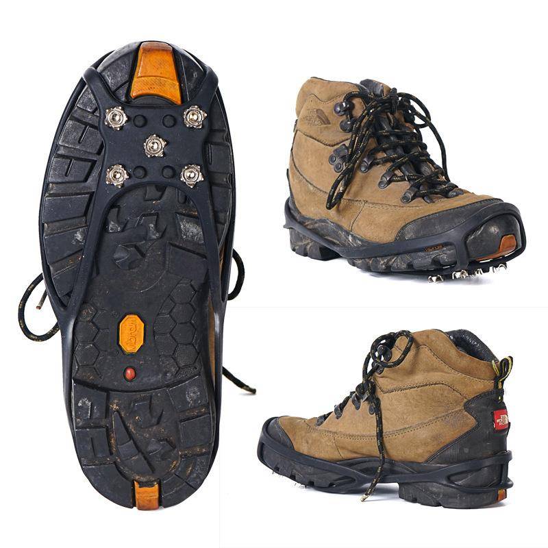 Strong outdoor round 5 ice -chuck plus simple snowy floor -climbing shoe nails anti -slip shoe cover AL67427 ice climbing anti -slip