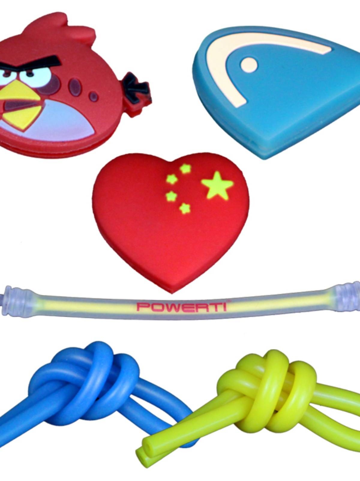 Genuine tennis racket shelter red heart, Chinese heart five -star red flag shock absorber environmentally friendly silicone shelter avoidance