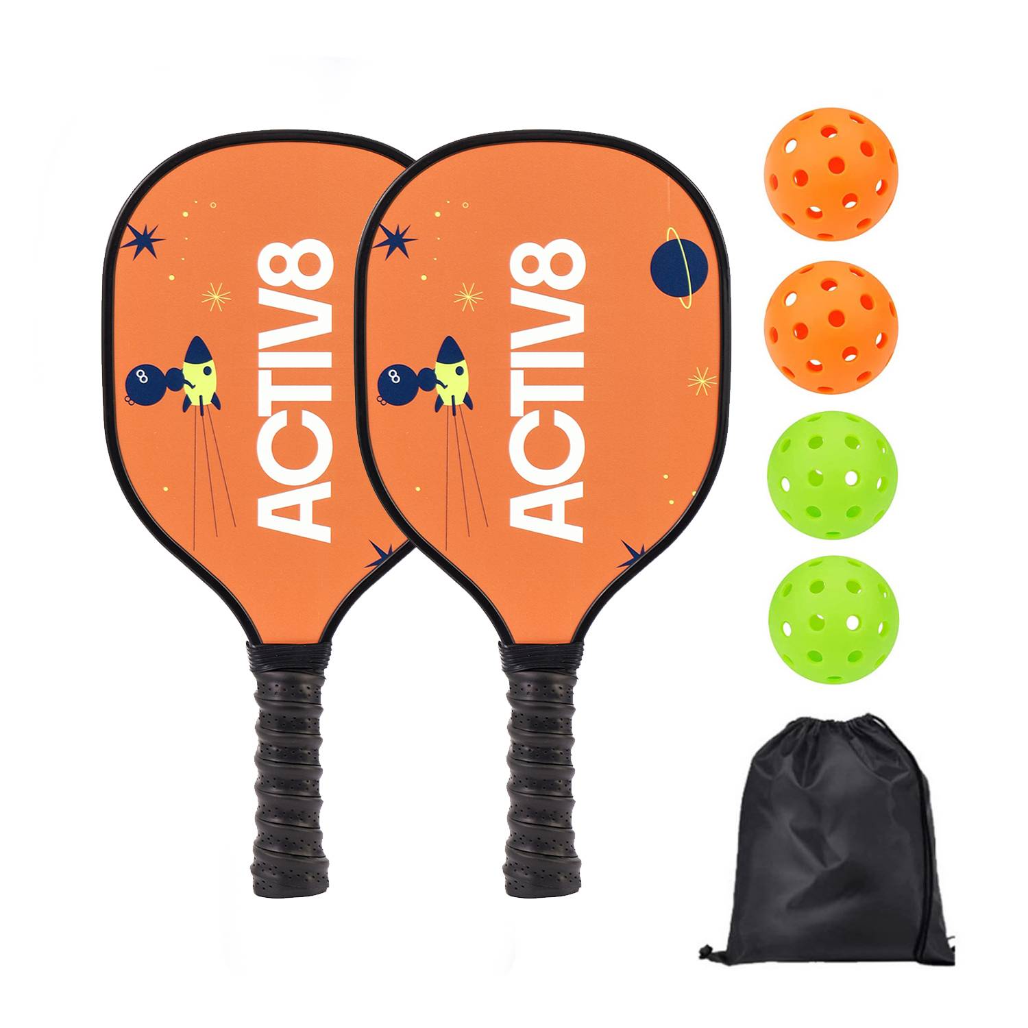Pickleball racket Yangmu 9 -layer Woodpien Pork racket novice sports training racket set
