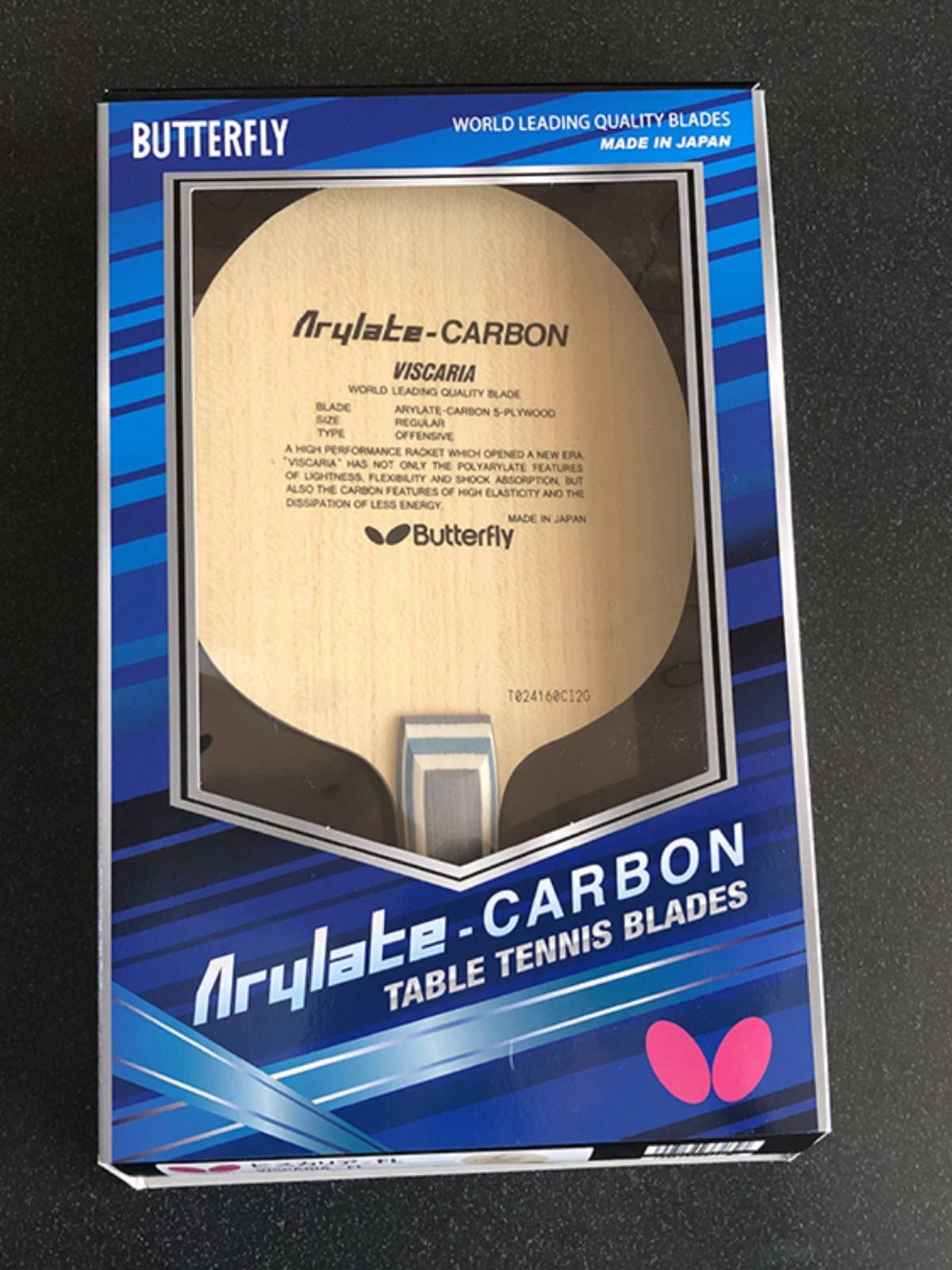 Japan's original Butterfly Table Tennis Butterfly King Zhang Jike Re -engraved VIS bottom board 24010 carbon 30041