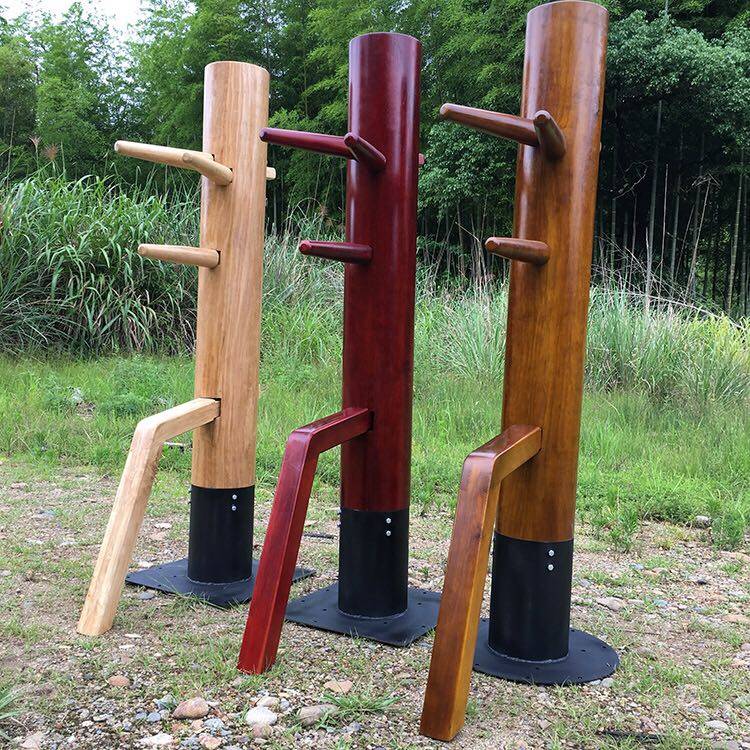 Tongmu Wing Chun Boxing Leaf asked the wooden people's pile iron bottom plate suction cup trace pile simple household vertical pile manufacturer direct sales