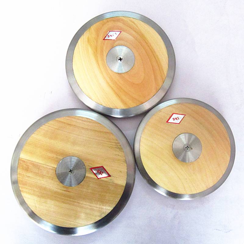 Team solid wooden nylon iron cake 1kg1.5kg2kg school sports meeting track and field training competition iron cake