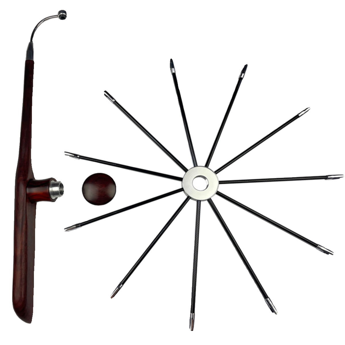 Authentic professional Pan Eagle wheel old Beijing craft fork kite kite rosewood rosewood imported bearing fork wheel