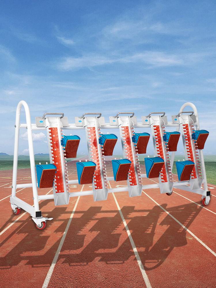 Athletics and field Equipment Motor Modeling Gun Gun Tie Porter Porther Short -Fold Multifunctional Sports Equipment Placement Shelf Transporter