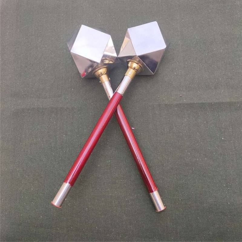 Double Hammer Waterfront Double Hammer Battlefield Double Hammer Wushu Double Hammer Martial Arts Stage Performance Double Hammer Martial Arts Training Double Hammer