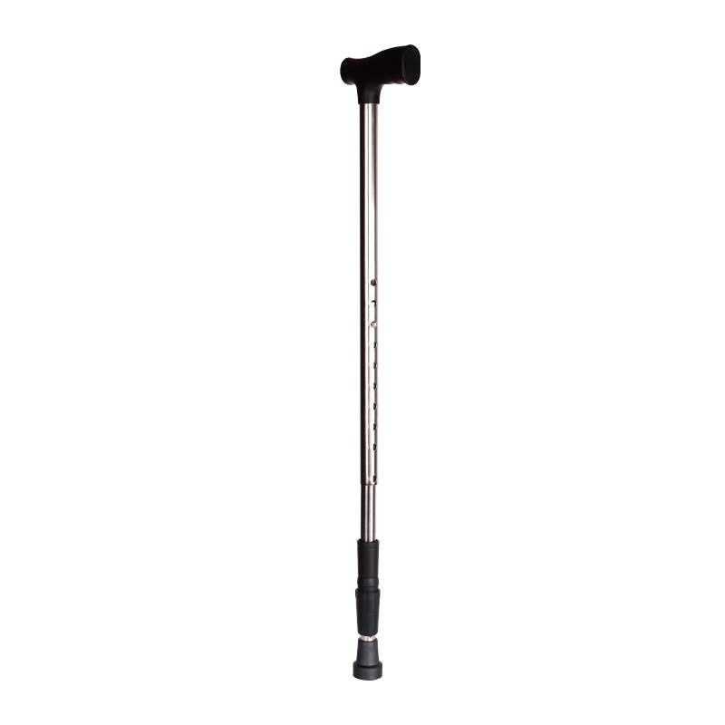 Stainless steel single -footed cane