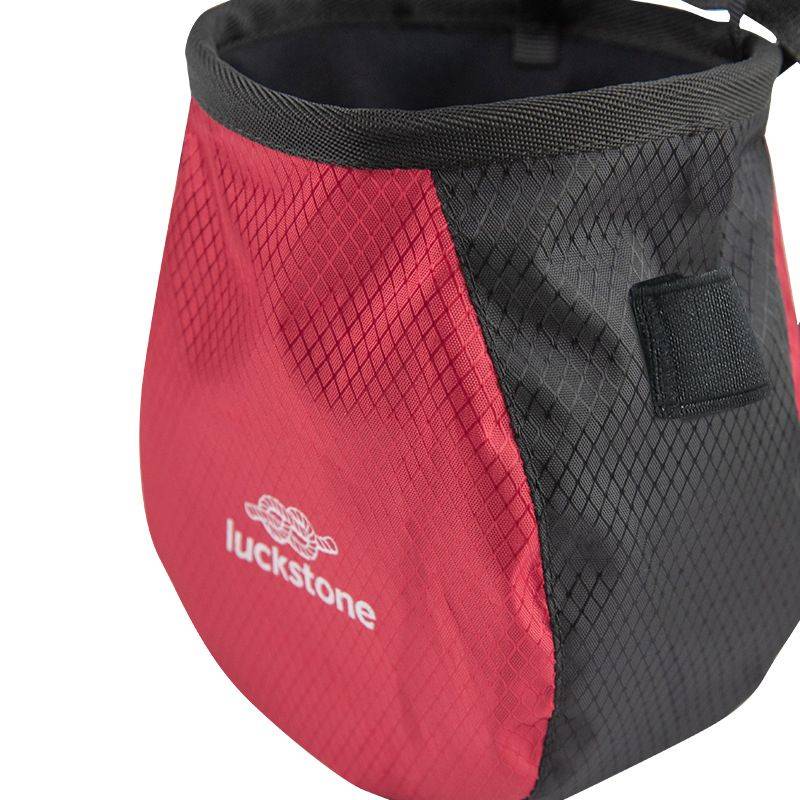 Rock climbing powder bag magnesium powder bag outdoor waist hanging dried hand powder bag single double bar double bar fitting talcum powder storage gymnastics stop slipping