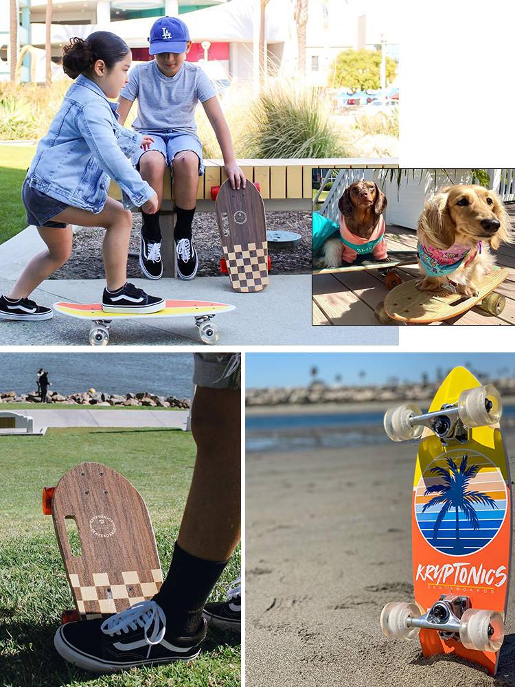 SOONSUN19 -inch hand raised fish board adult commuting Stepshop skateboarding children's board beginner girls to work