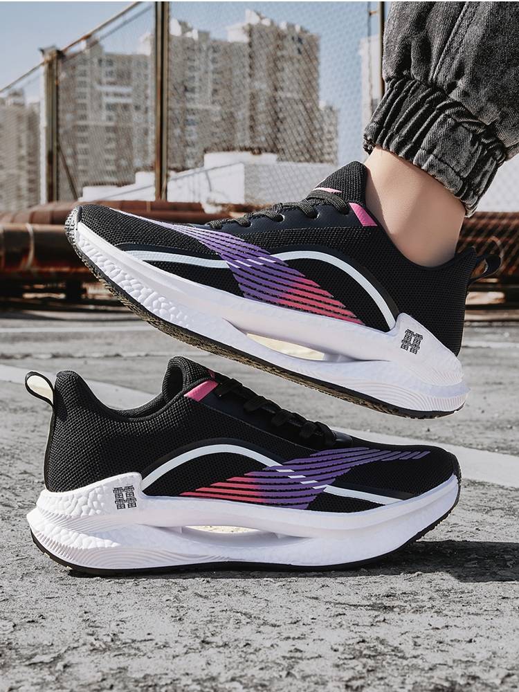 Li Ningzheng's brand of running shoes men's ultra -light shock -absorbing student sports raw running shoes 2024 summer new green