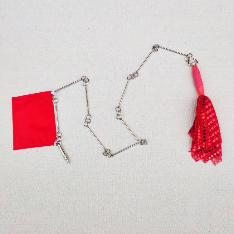 Red color cloth 4 two nine nine nine nine nine nine nine nine whip (single whip)