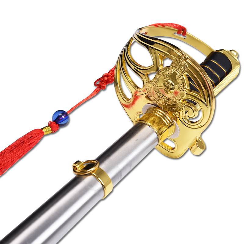 Stainless steel honor guard command sword three armies ceremonies sword knight ritual sword swordsmanship school flag -raised western sword
