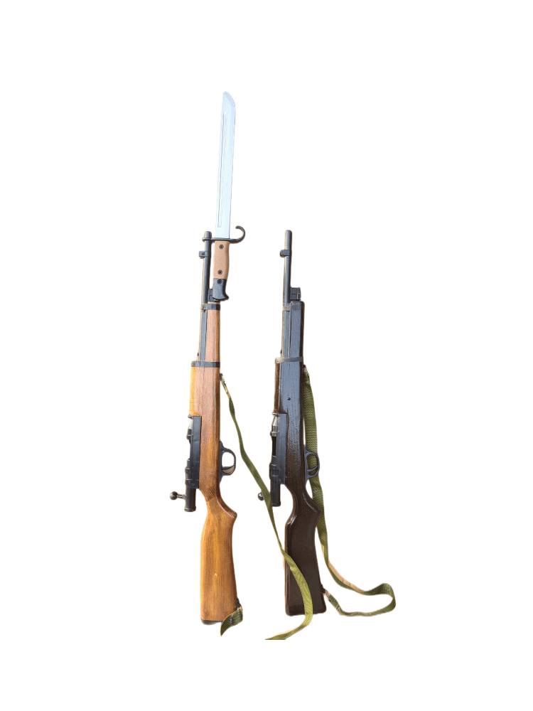 38th rifle with bayonet wooden stage props, Eighth Route Army Red Army Simulation 38 Dacquan wooden gun props Red Army