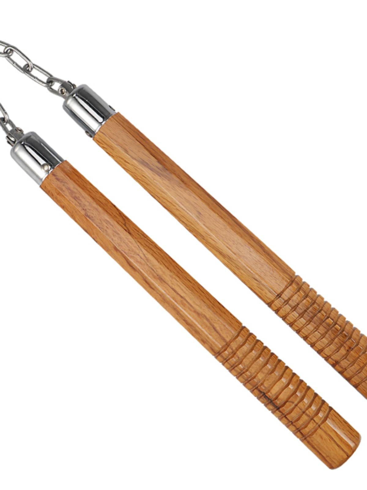 The eight -sided rhombus double -cut stick solid wood solid twin stick actual combat performance anti -body beginner wood practicing two vessels