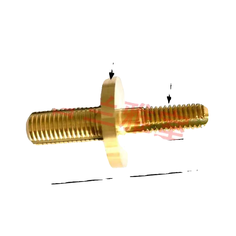 Mahogany crutch accessories Copper martial arts stick with eyebrow stick connector table club copper live all -copper buns copper