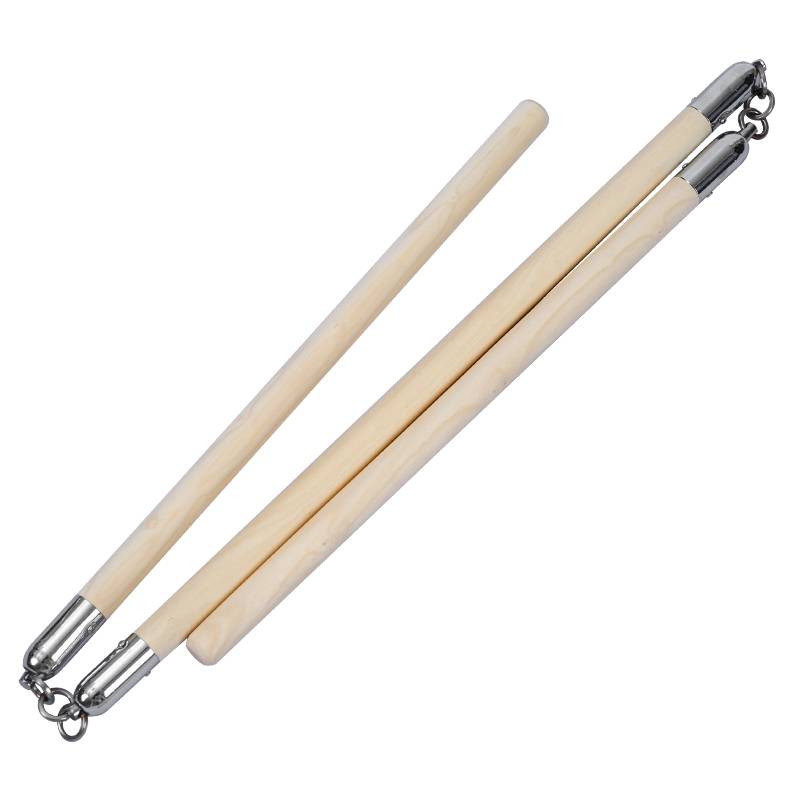 Ashwaxed wooden three -knot stainless steel martial arts supplies performed three -in -stick white wax bars martial arts stick tweezers