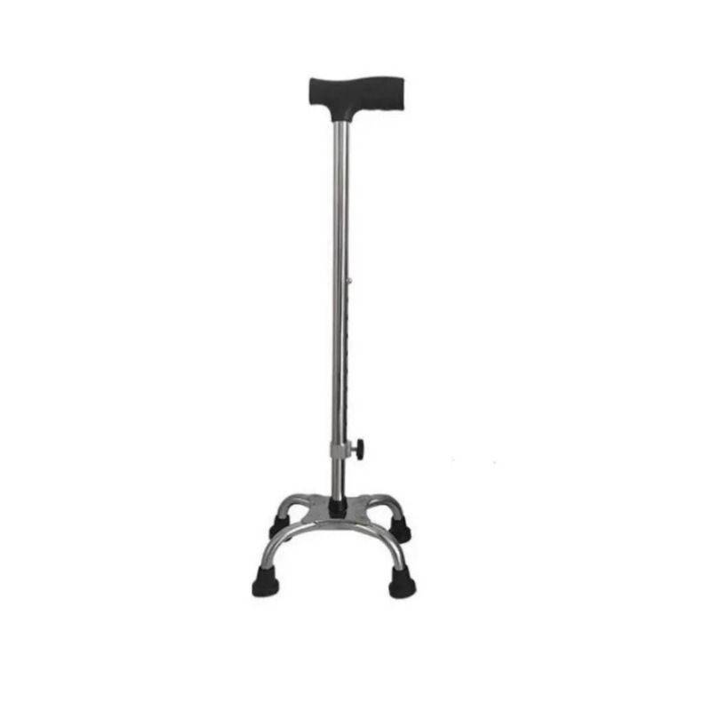Stainless steel four -legged crutches Single -footed cane Elderly people four -legged crutches Anti -slip ruming sticks can adjust crutches to help