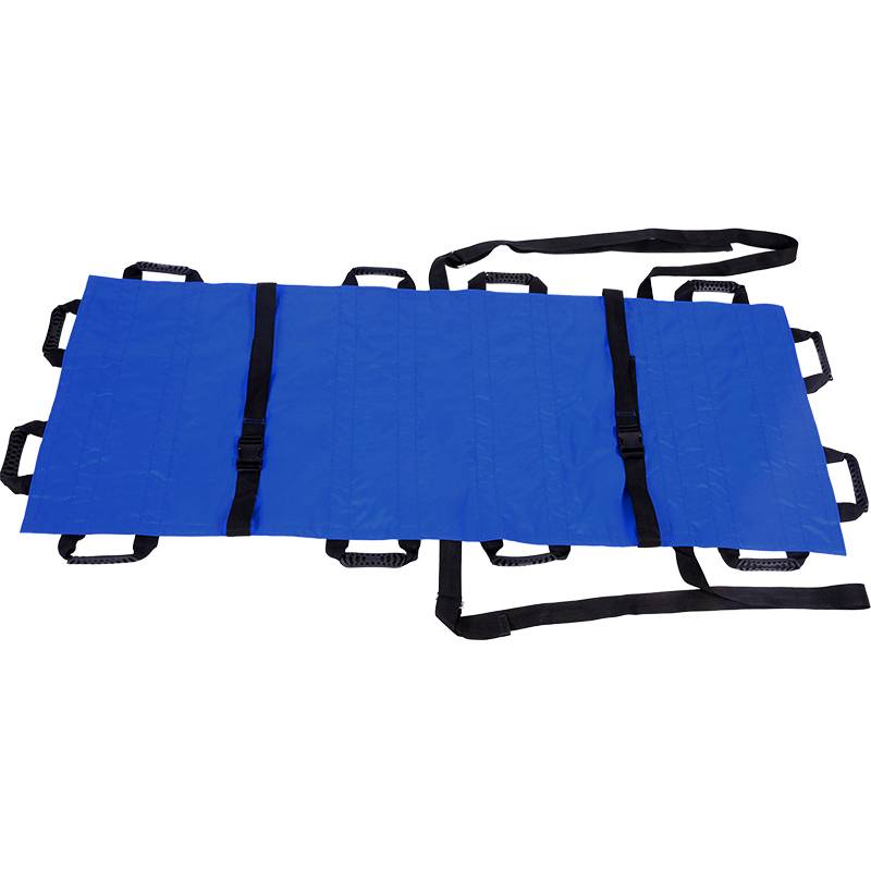 The hospital uses a stretcher folding multi -functional thickened canvas soft stretcher simple stretcher household stretcher emergency cloth stretcher