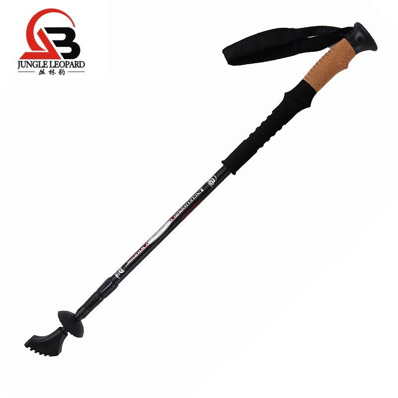 Three knots cork straight handle black