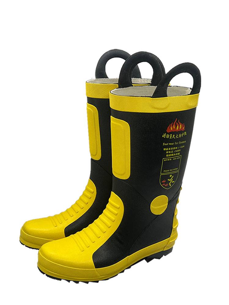 Fire shoes fire training boots 02 firefighters than martial arts boots without steel plate without steel plate fighting fire boots