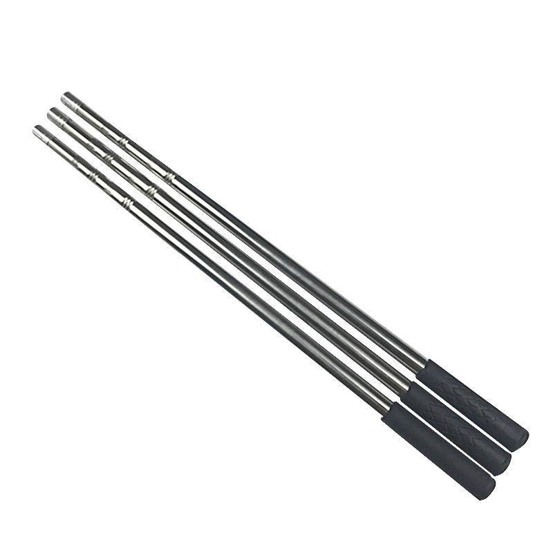 Stick can retract from stainless steel, 3 meters 5 meters, a mesh rivet, a fixed positioning fish fork pole