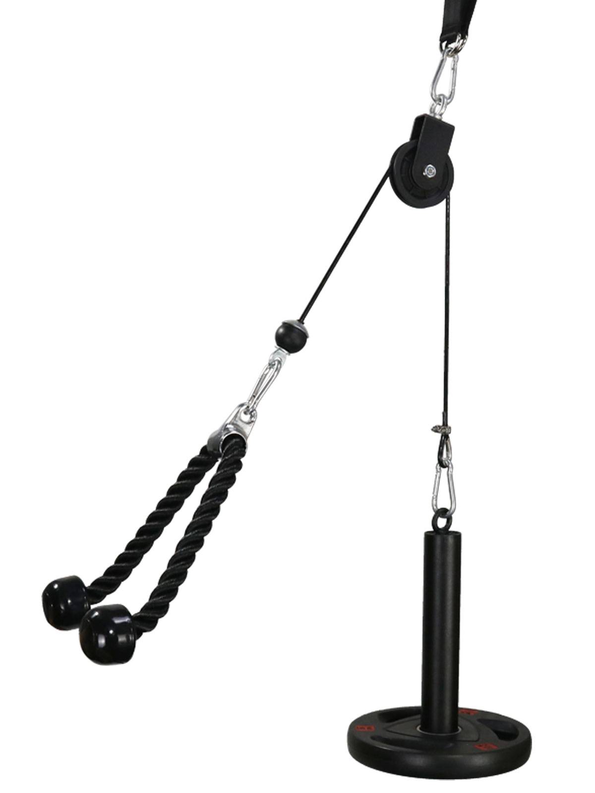 Homemade fitness equipment modification accessories DIY home high -level pull -off air bird equipment pulley steel wire rope bell tablet